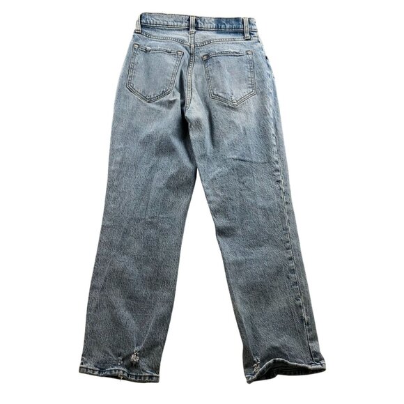 Abercrombie & Fitch Womens Jeans 26/2 90s Straight High Rise Distress Straight - Picture 2 of 16